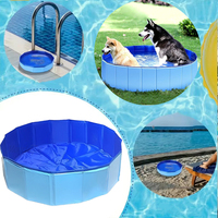 Pet Swimming Pool Foldable Cat Dog Toy Pool Outdoor Portable Non-slip Summer Swimming Pool Pet Cleaning Water Basin Pet Supplies