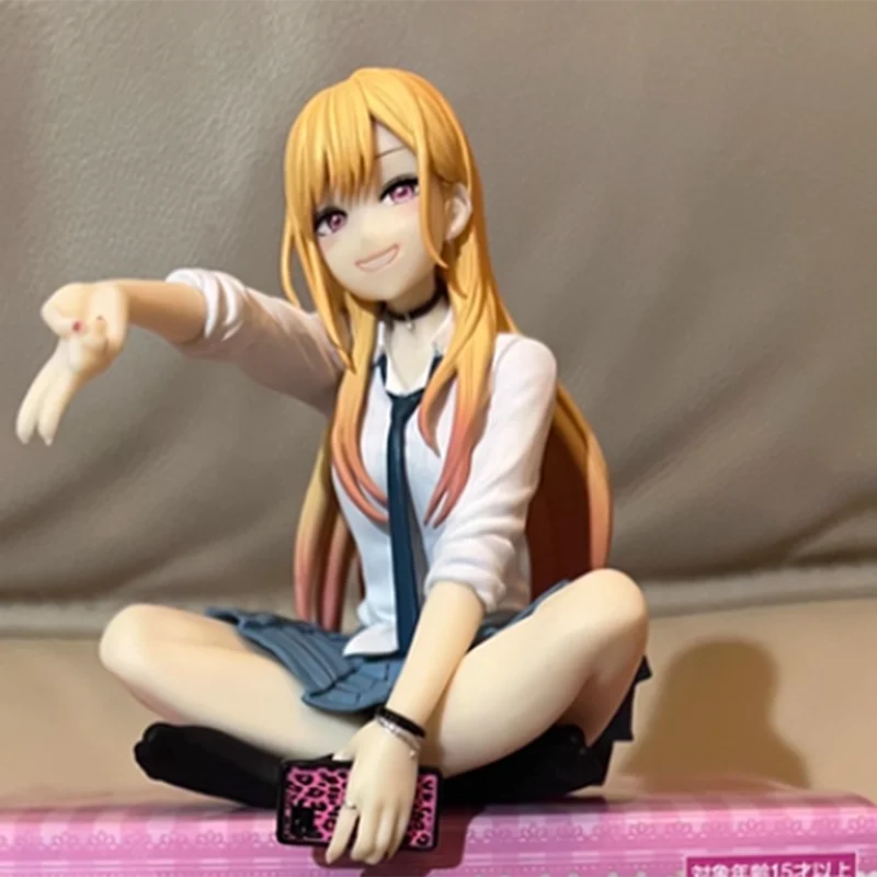 حقيقي بلدي اللباس حبيبي كيتاجاوا مارين يجلس موقف أنيمي نموذج لجسم تمثال جمع سطح المكتب الديكور في الأوراق المالية