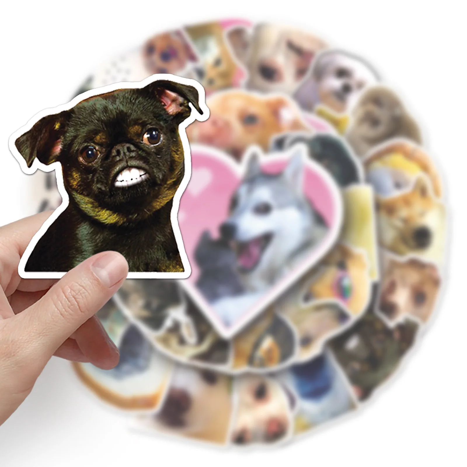 10/30/50pcs Dog Funny Graffiti Sticker Cute Animal Scrapbook Diy Mobile Phone Laptop Water Cup Waterproof Decal Decor Sticker