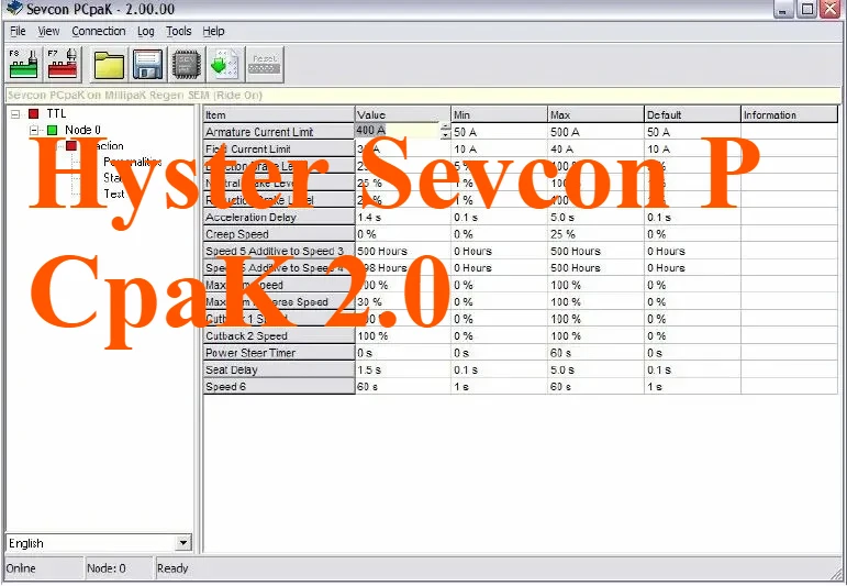 

AutoDVD Hyster Sevcon PCpaK 2.0