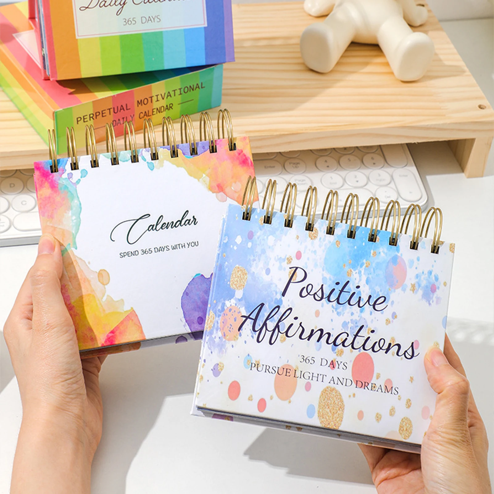 

2025 Daily Motivational Desk Calendar Motivational Vertical Flip Calendar for Women Desk Inspirational Gifts