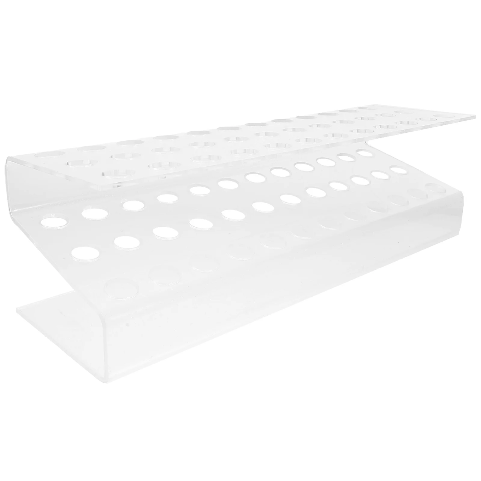 واضح حامل قلم أكريليك عرض 36 ثقوب قلم الحواجب قلم حبر جاف منظم ديكور مكتب حديث حامل قلم عرض أكريليك