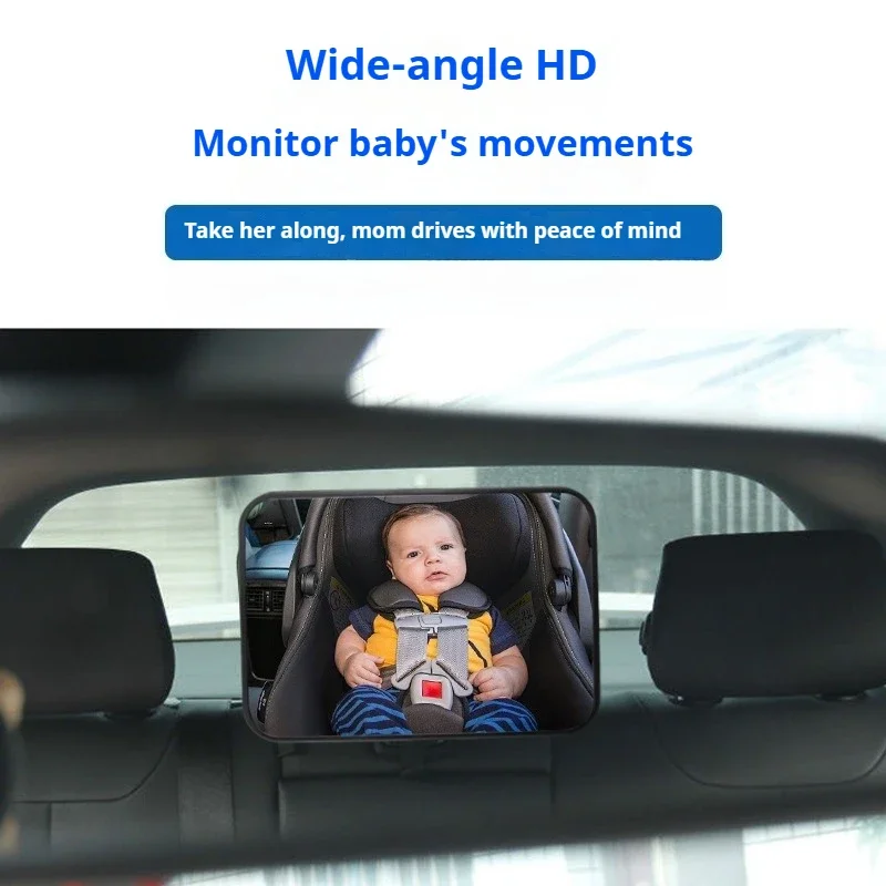 Car Interior Rearview Mirror Child Safety Seat Observation Baby Inspection Mirror for Vehicle Reverse