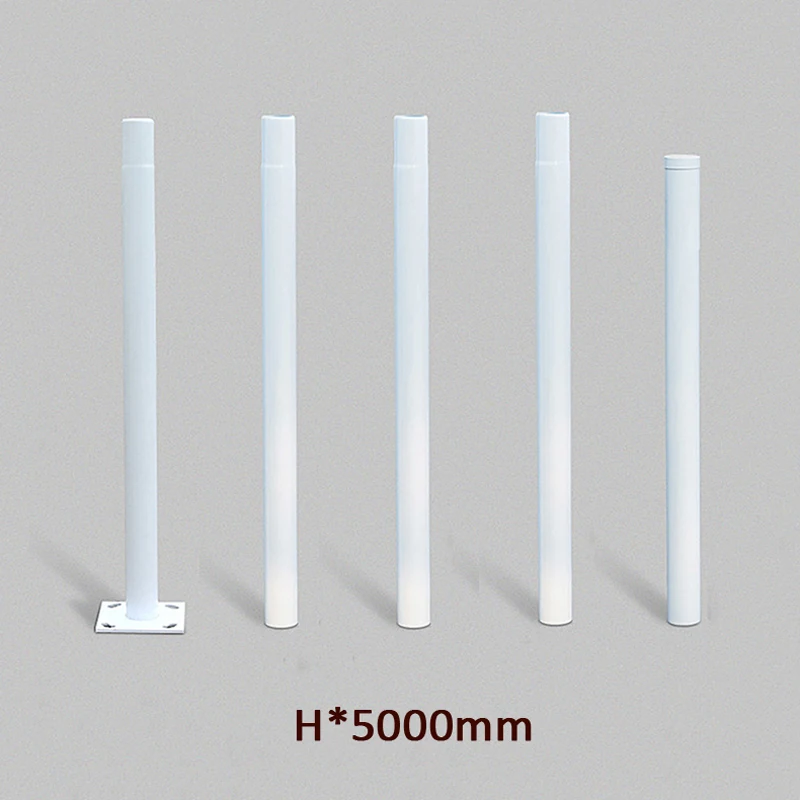 H5m CCTV Camera Split Bracket Diameter 76mm High Black Galvanized Street Lamp Pole Modern Park Garden Lighting Accessory Lightin