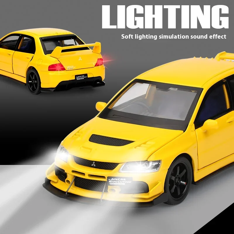 1:32 Alloy Die-casting EVO Car Model Ratio, A Boy's Gift for Children's Toy Collection Decorations