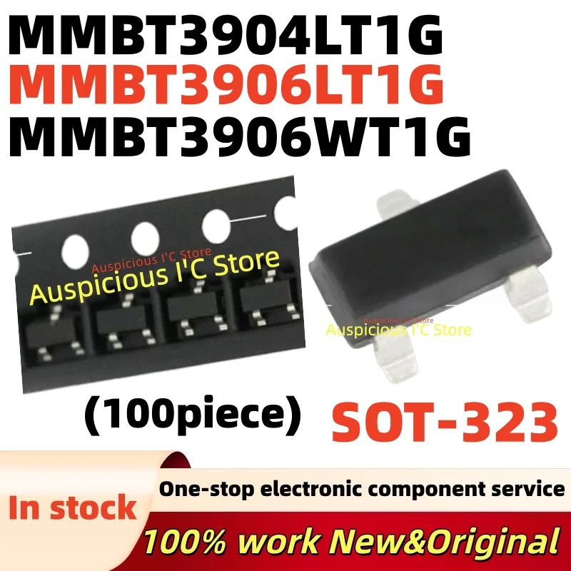 (100pcs)100%NEW MMBT3906LT1G MMBT3906WT1G MMBT3904LT1G MMBT3904LT1G SOT-323