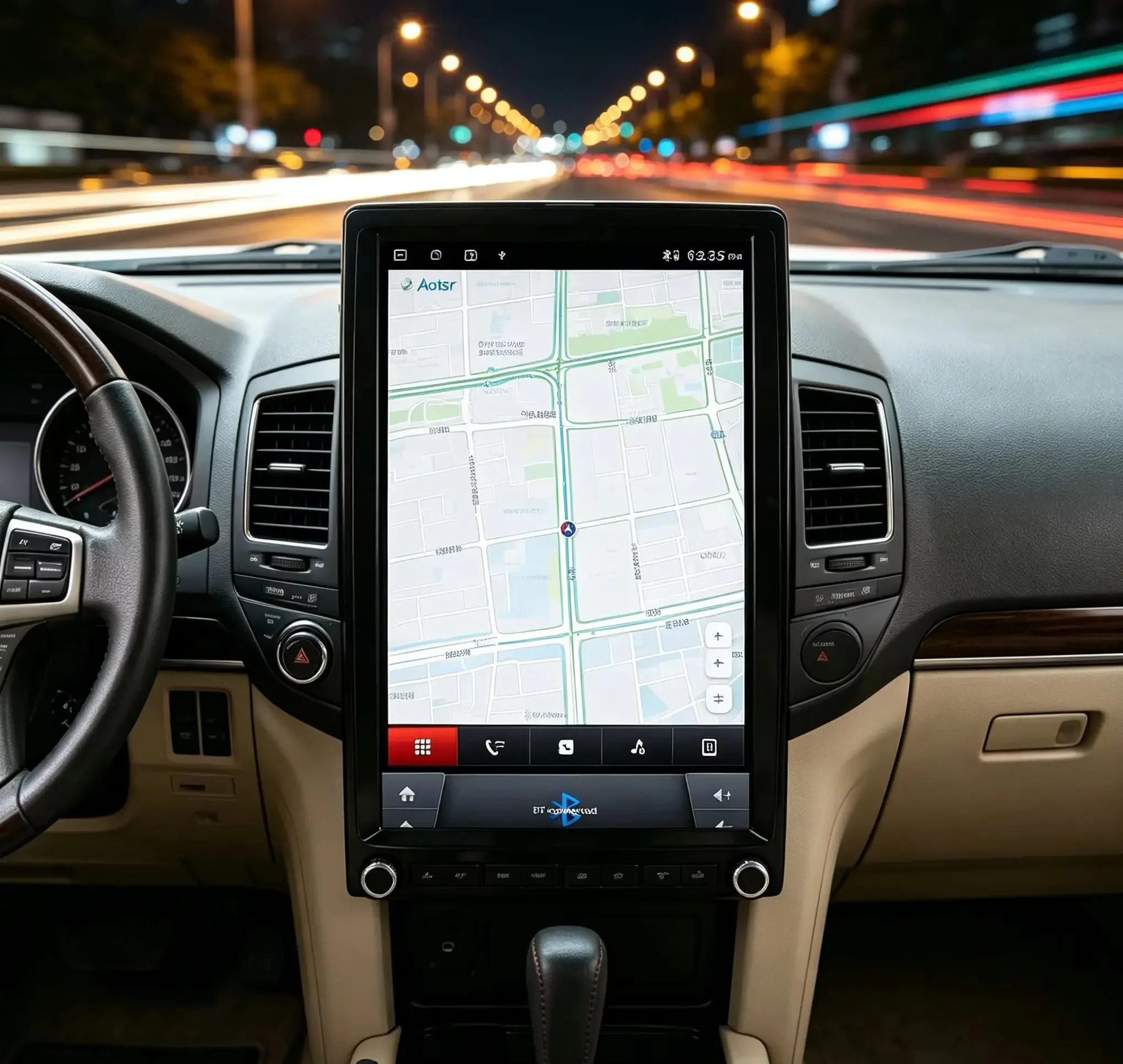 6+128G 13.6 Inch QLED Android 12 Car Radio For Toyota Prado 2002-2009 Wireless CarPlay GPS Navigation Head Unit