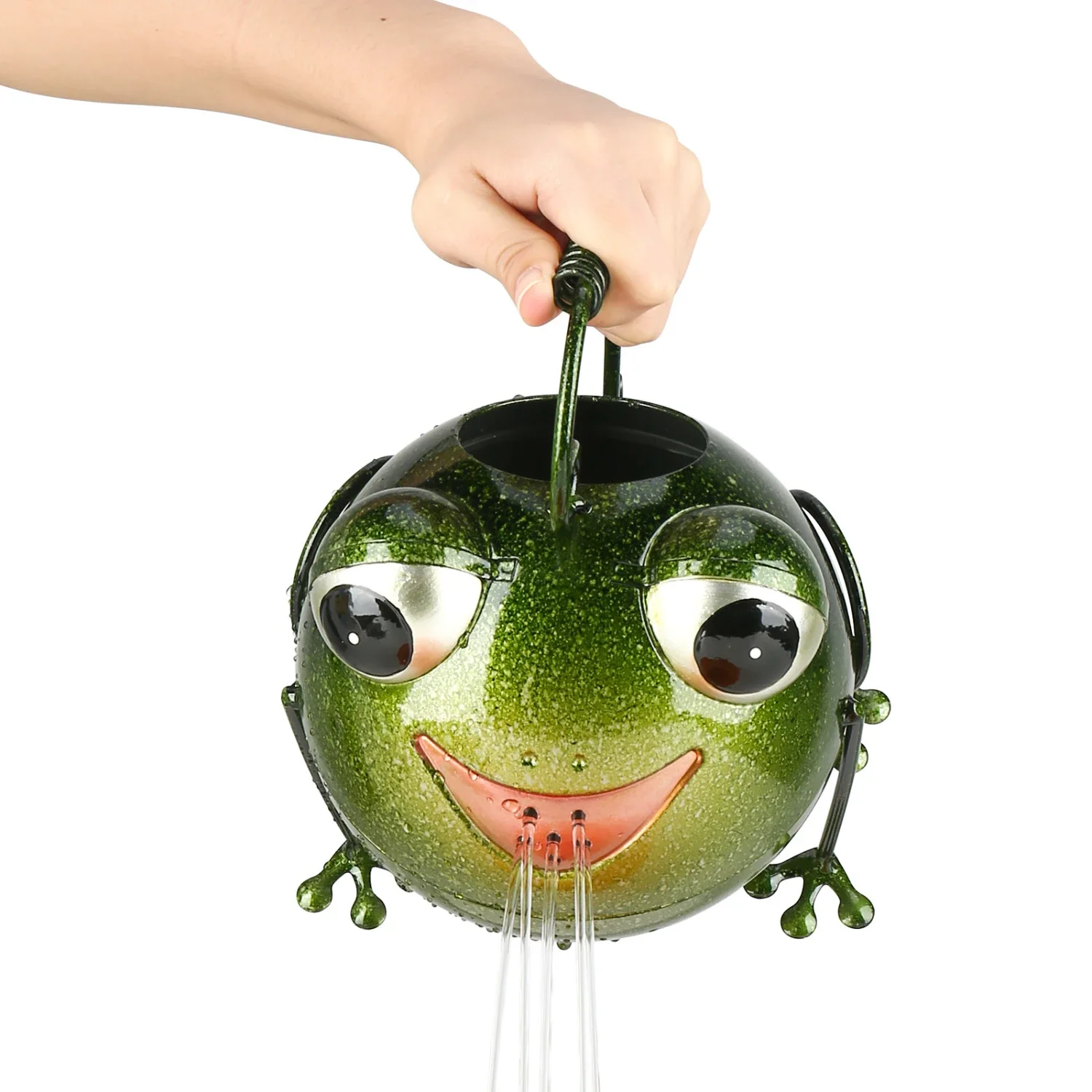 

Upgrade your daily gardening routine with the whimsical Frosted Green Frog Watering Can! Effortlessly tackle your watering tasks