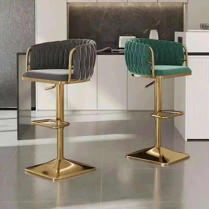 

Desk High Lifting Chair Cashier Front Bar Stool Ergonomic Backrest High Chair Home Lifting Dining Chair Cafe High Stool