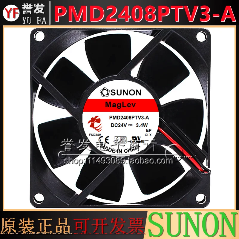 NIEUWE ORIGINELE PMD2408PTV3-A 24 V 3.4 W 8025 80x80x25mm KOELVENTILATOR RADIATOR