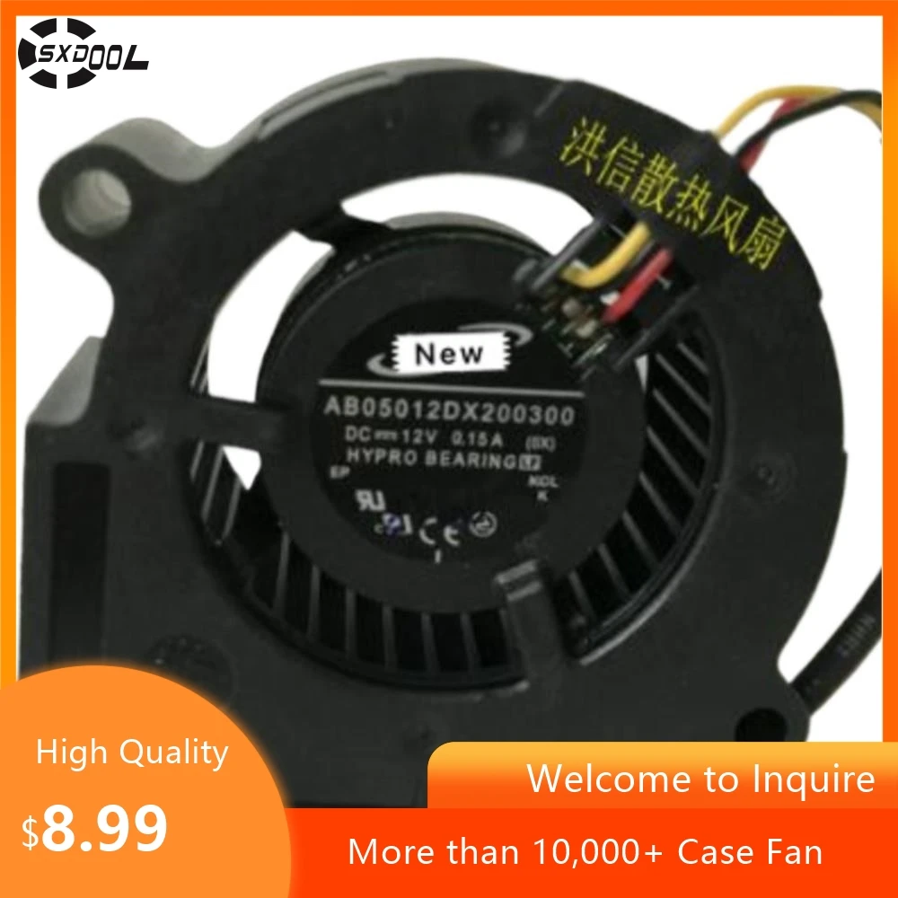 

Projectors Blower Fan for ADDA AB05012DX200300 50x50x20mm 12V 0.15A 3-Wire Server & Projector Cooling Fan with HYPRO Bearing