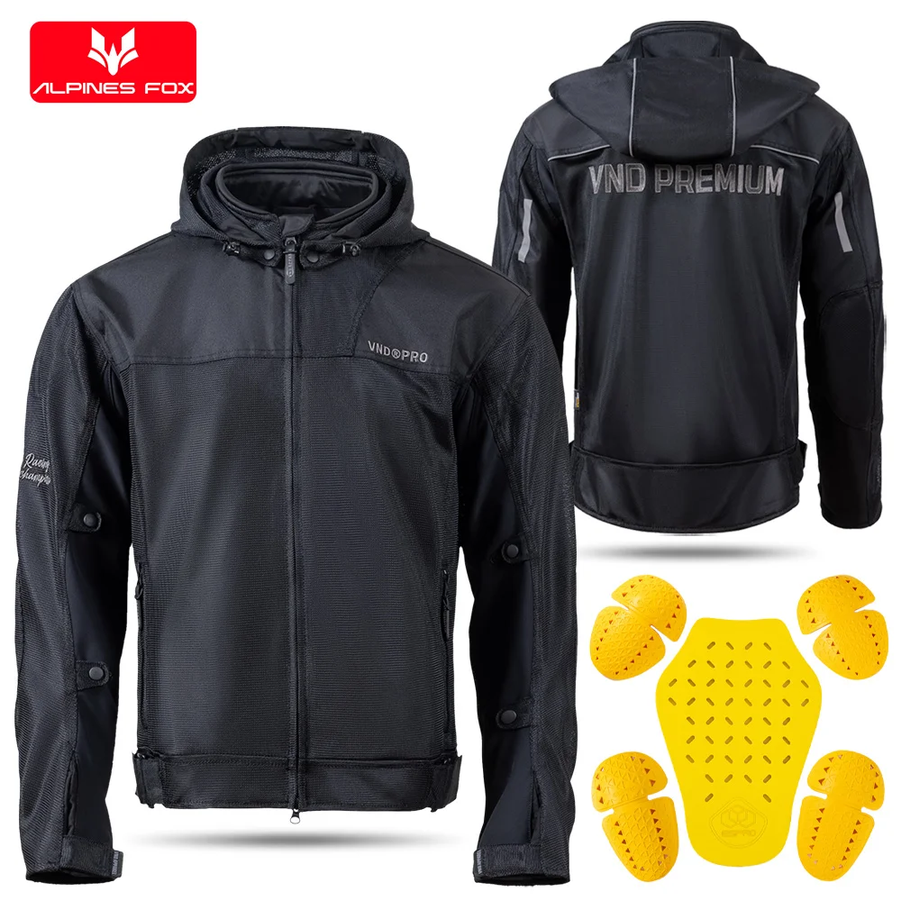Motorcycle Jacket Summer Mesh Breathable Reflective Motorbike Jacket Men Anti-drop Wear-resistant Moto Cycling Jacket