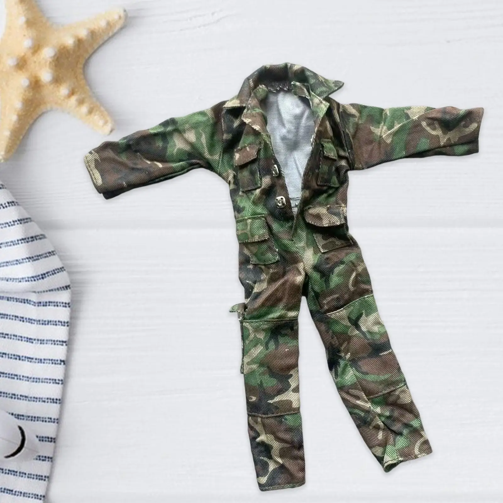 1/6 Scale Action Figure Clothes Jumpsuit Mini for 12 inch Male Dolls Figures