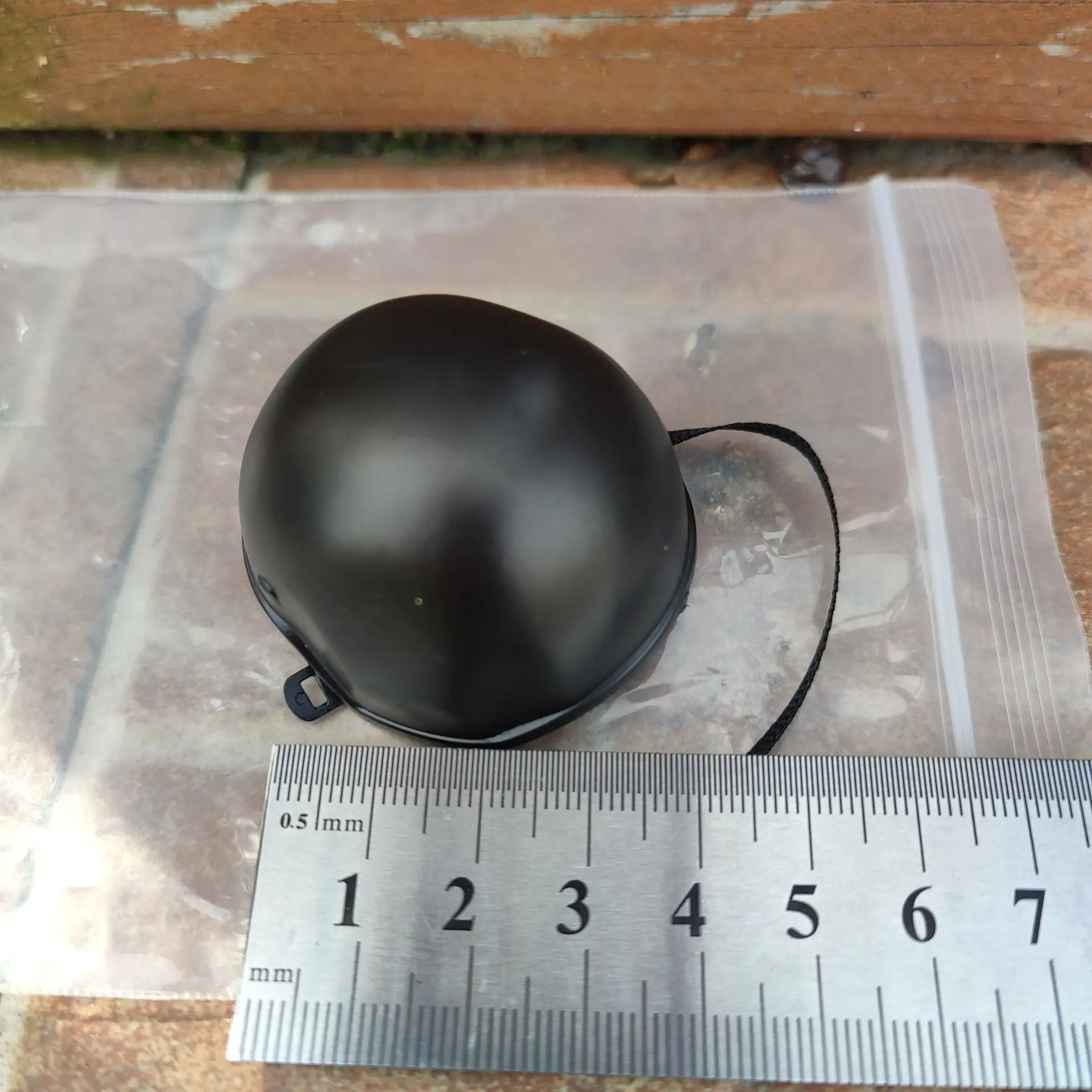 1/6 Bilancia Soldato Accessori di Scena Nero SWAT Antiproiettile Casco Cap Cappello Modello di Copertura Misura 12 \