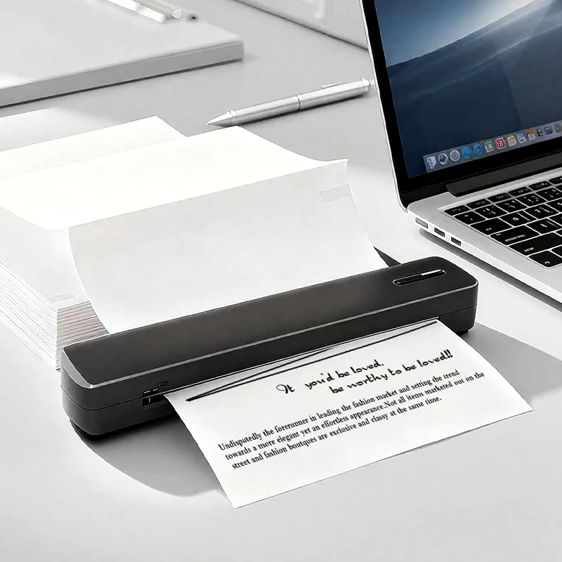 ورق طباعة حراري قابل للطي مقاس A4، 200 ورقة، عرض 210 مم، طول 298 مم، مناسب للطابعات المحمولة #6