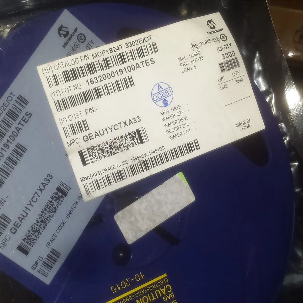 5-100pcs  MCP1824T-3302E/OT  MCP1824T  MCP1824  SOT23-5  100%New And Original