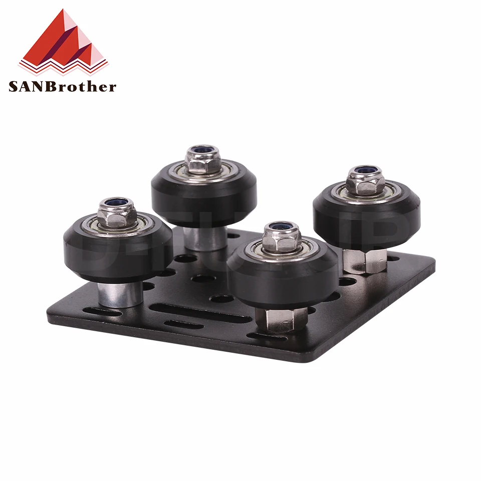 1set 3D Printer Parts V-Openbuildd Wheels V Gantry Plat Set Special Slide Plate Pulley For 2020 /2040 V slot Aluminum Profiles