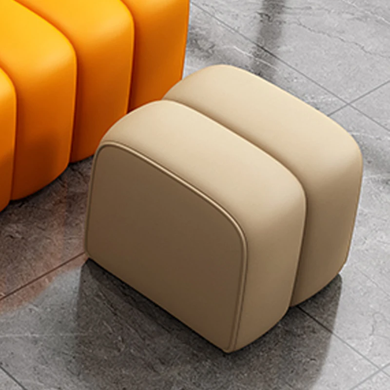 Modern Luxury Stool Bench Nordic Brown Unique Foot Cute Stool Living Room Hallway Pouf Salon Moderne Space Saving Furniture