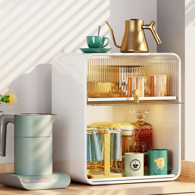 Cup storage rack dust-proof holder kitchen bottle supplementary food cabinet holder desktop glass holder