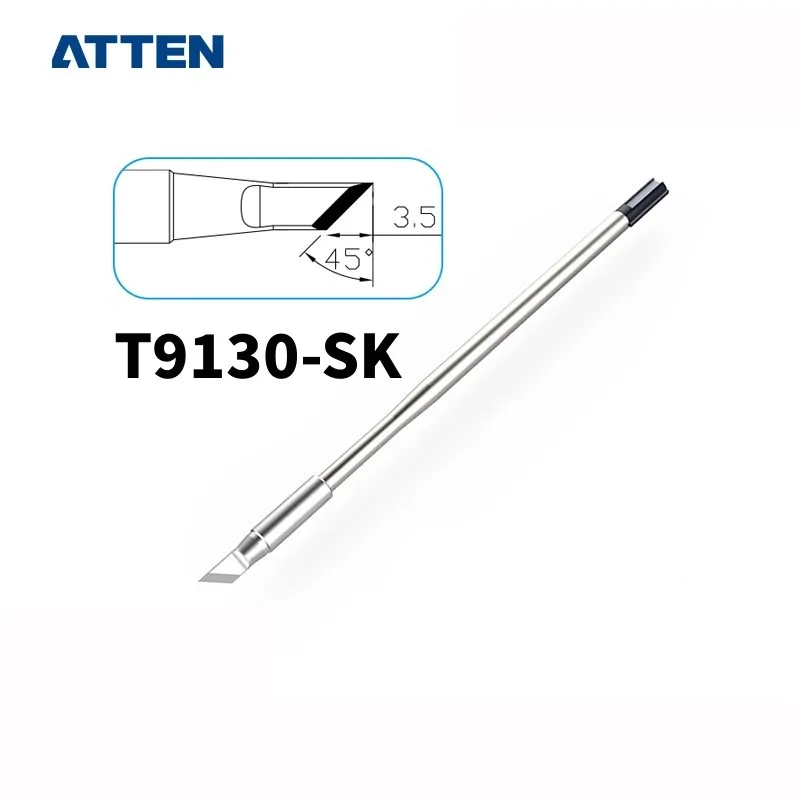 Imagem -02 - Atten-ponta de Solda para o Ferro do Soldador Ferramenta da Peça da Substituição T9130-k sk 0.3is 1.2c 0.5si Série 4.6d St1509 130 w Y9130