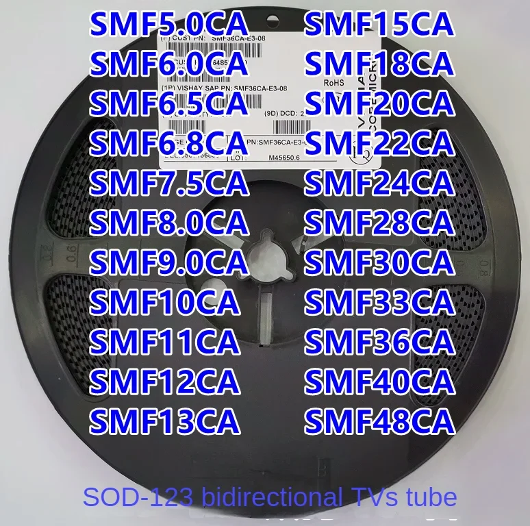 

SMD SSMF 5CA 6CA 6.5CA 6.8CA 7.5CA 8CA 9CA 10CA 11CA 12CA 13 15 16 18 20 22 24 28 30 33 36 40 48 60 CA 3000Pcs Evaluation board