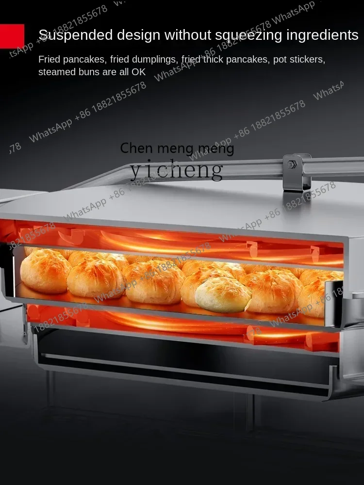 Hot sales Commercial Electric Baking Pan Desktop Double Side Heating Pancake Pancake Baking Machine Electric Heating Pancake Mac