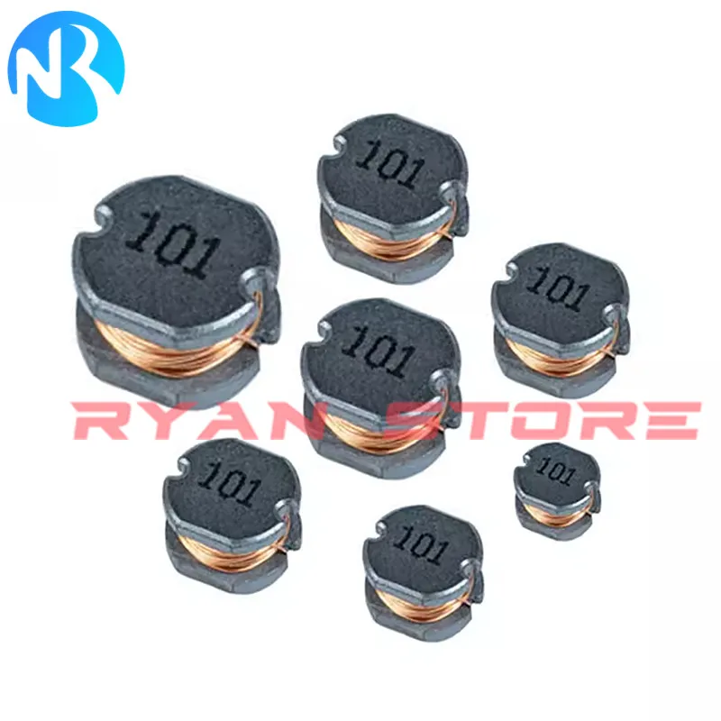 100Pcs SMD Inductor High Power CD32 1 1.5 2.2 3.3 4.7 6.8 10 15 22 33 47 100  220 330UH 1 1.5 2.2MH Power Inductance 3*3.5*2.1MM