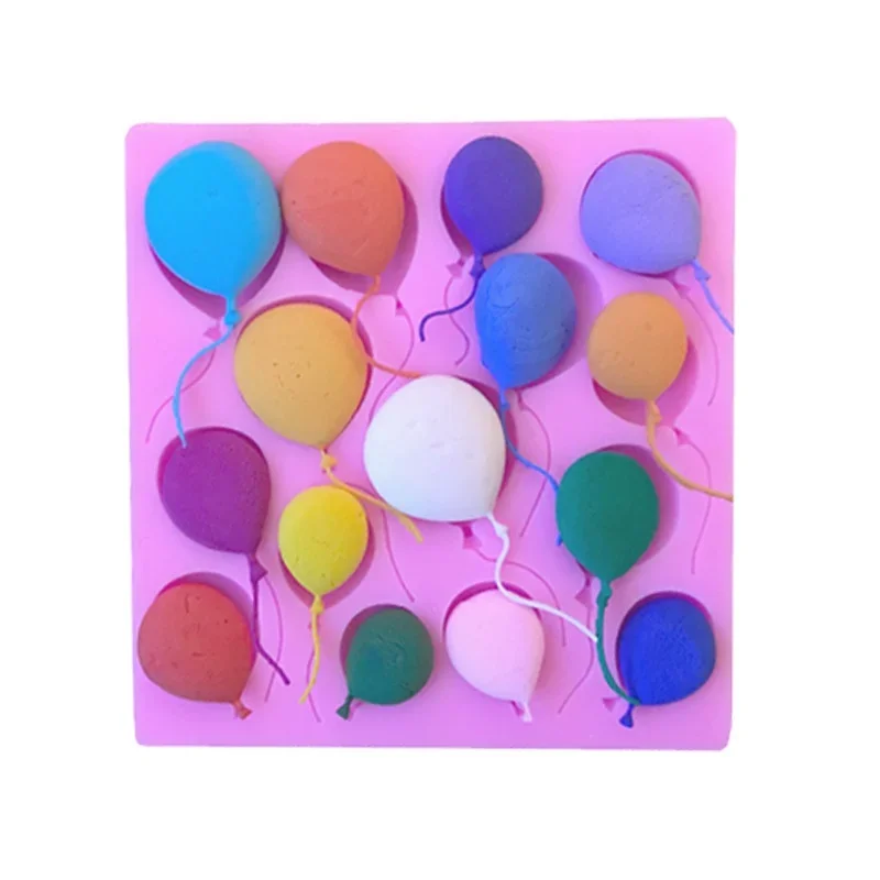 DIY Balloon Cake Border Fondant Chocolate Silicone Mold Birthday Decorating Tools Easter Decor