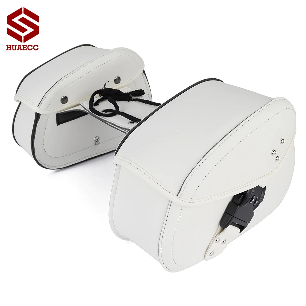 White Waterproof Motorcycle Tail Bag Multifunction Motorcycle Rear Seat Bag High Capacity