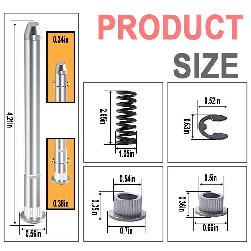 1-Door Door Hinge Repair Kit with Spring Tools and Springs For 1994-2004 Chevrolet Chevy S10 GMC S15 Door Roller pin Hinge