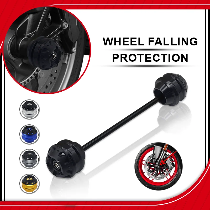Motorcycle Accessories For F800S F800R F800GT F800ST Front Axle Fork Crash Sliders Wheel Falling Protector Pad Kit f800gt f800st