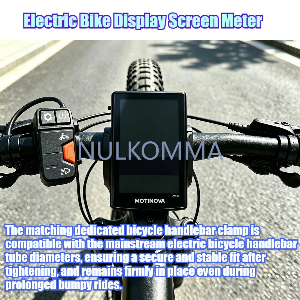 NULKOMMA MOTINOVA CS540 Waterproof E-Bike LCD Display Screen Electric Bicycle Speedometer Dashboard 5PIN FEMALE