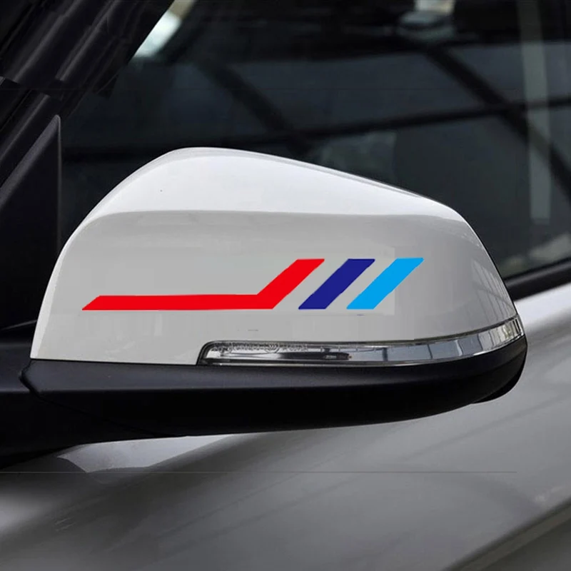 2Pcs Car Rearview Mirror Sticker For BMW E28 E30 E34 E36 E46 E60 E90 F84 F87 X1 X3 X4 X5 X6 X7