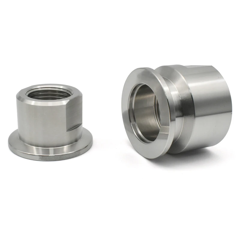 KF16 KF25 KF40KF50 Stainless Steel PT Internal Thread Vacuum Flange Joint Milled Edge Inner Thread Joint