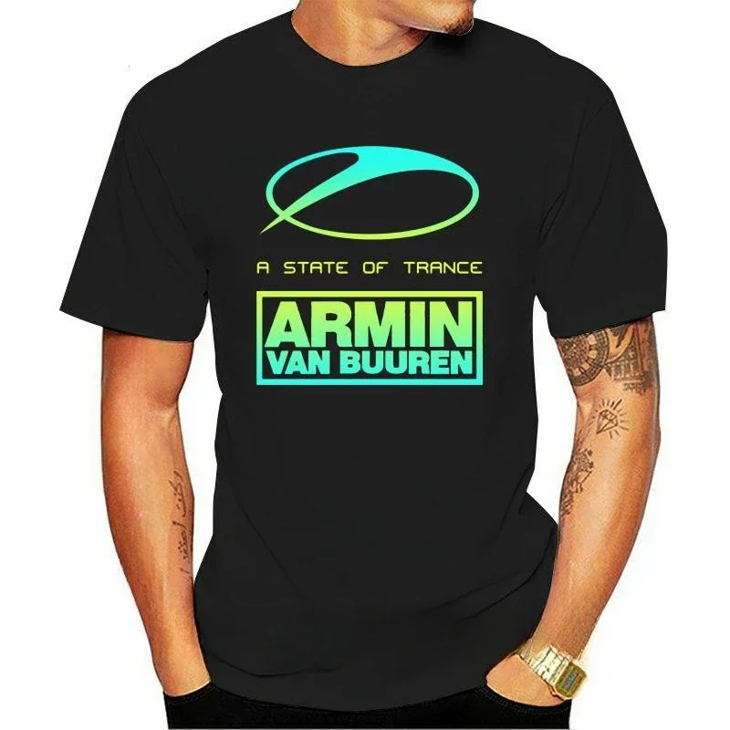 New Arrival fashion heavyweight Hot Sale vintage Summer New Fashion A State of Trance Armin Van Buuren Graphic Men's T-Shirt