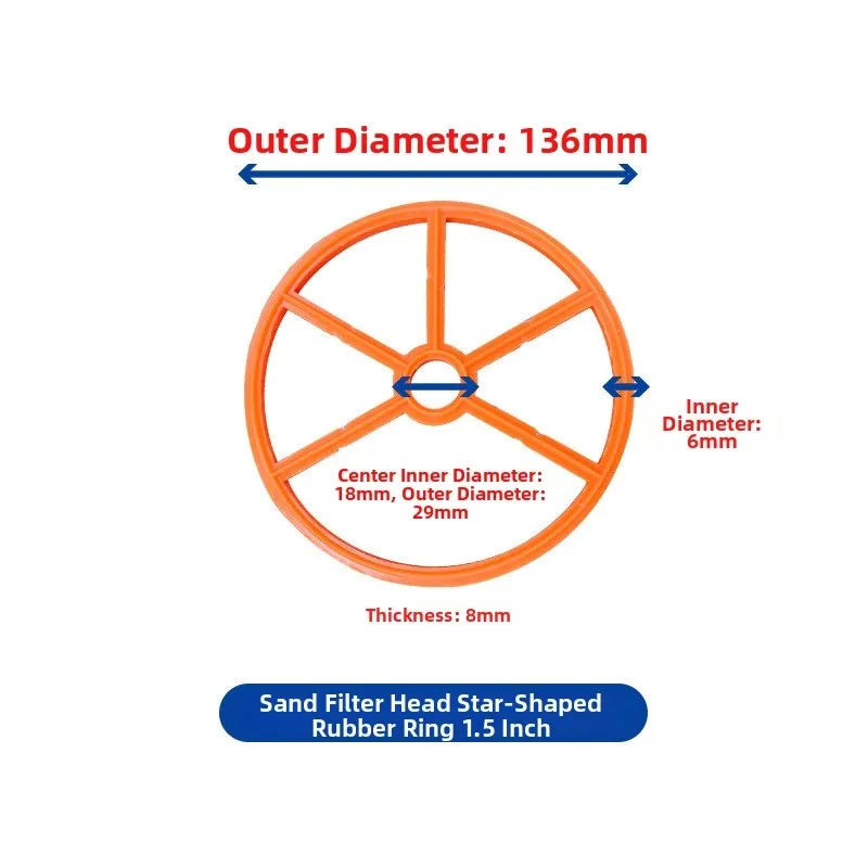 Filter Tank Seal Water Filter Gasket For Pool Maintenance Waterproof Rubber Easy Installation Design Stable Single Unit