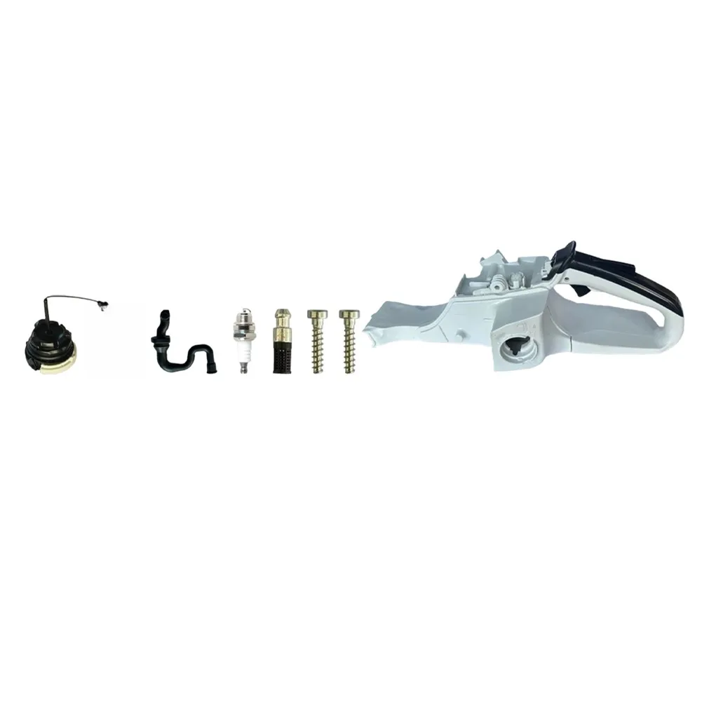 Chainsaw Parts Rear Handle Assembly Seamless Operation For Users Fuel Tank Assembly 2 Fixed Screws Included Ergonomic Rear Grip