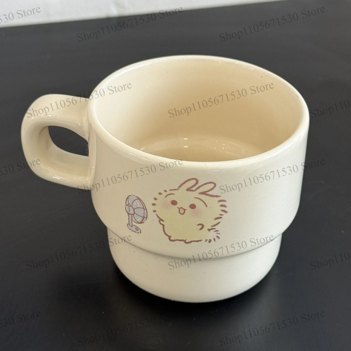 Kawaii Chiikawa Ins High Value Ceramic Mug Cute Hachiware Coffee Stacking Cup Couple Water Cup Gift for Home Daily Drinking Cute