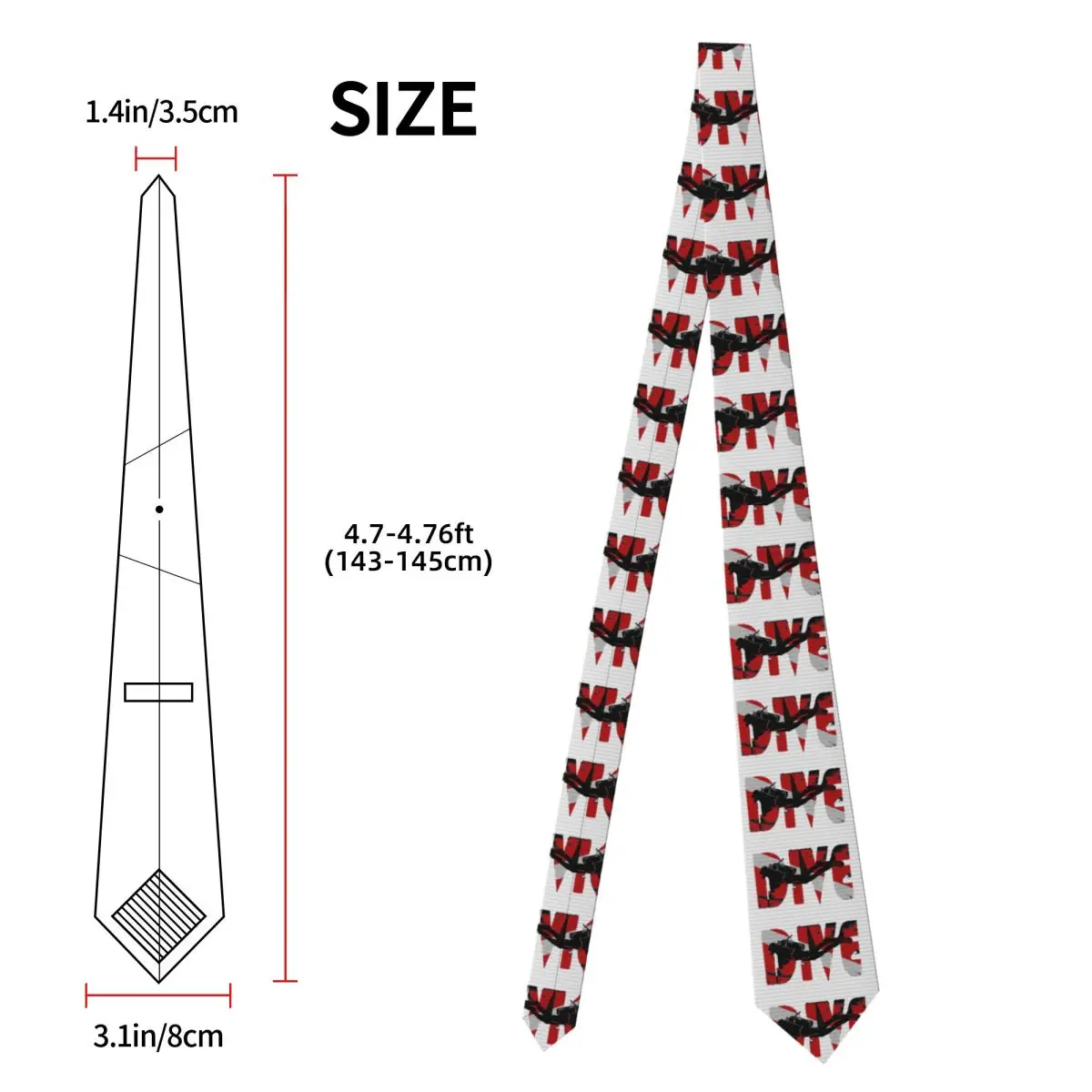 الغوص الغوص غواص البحر الغوص الرياضة ربطة العنق للرجال الحرير 8 سنتيمتر ربطات العنق اكسسوارات الحفلات التعادل الكلاسيكية Gravatas