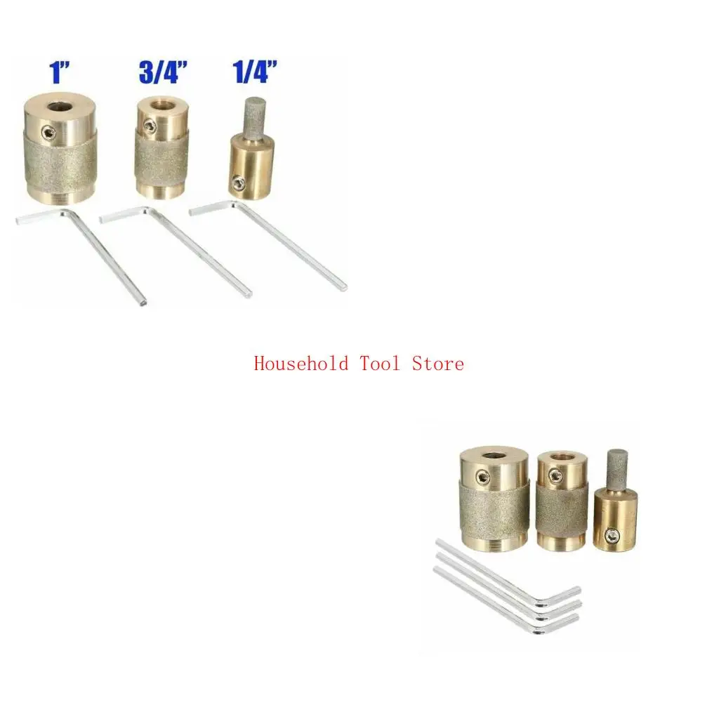 

High Performance Brass Stained Glass Grinder Bits & Diamond Grinder Bit 1 Inches 3/4 Inches 1/4 Inches Electroplate