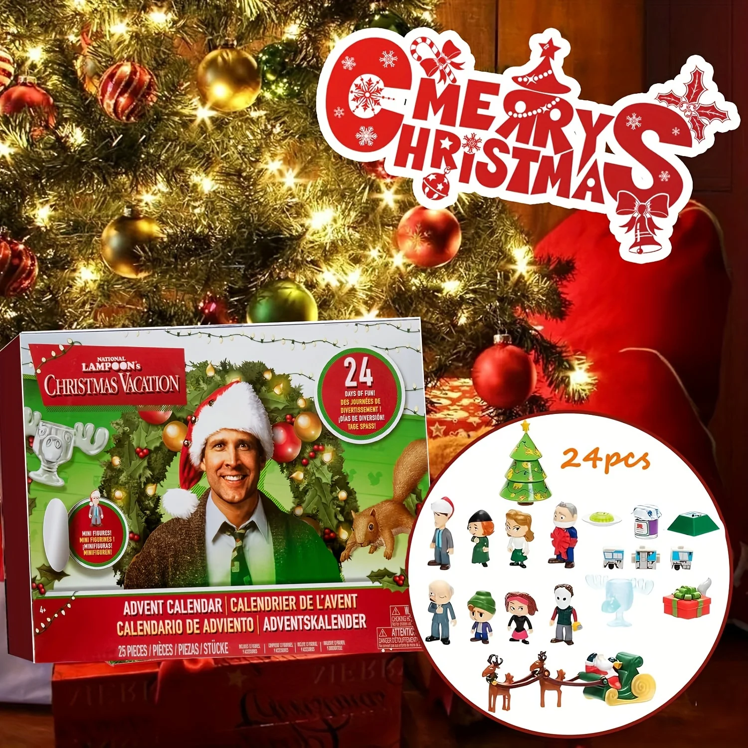 2024 New 24 Day Christmas Vacation Advent Calendar- National Lampoon’s Christmas Vacation Advent Calendar Countdown Gift (1PCS)