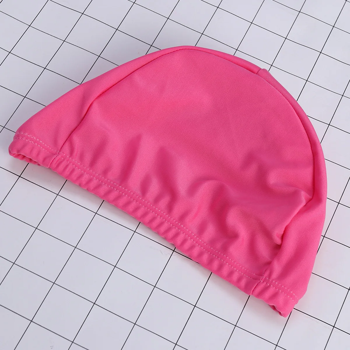 

Pure Color Swimming Cap For Women Men Elastic Reusable Sun Protection Bathing Hat Anti-Slip Comfortable Adult Water Sports
