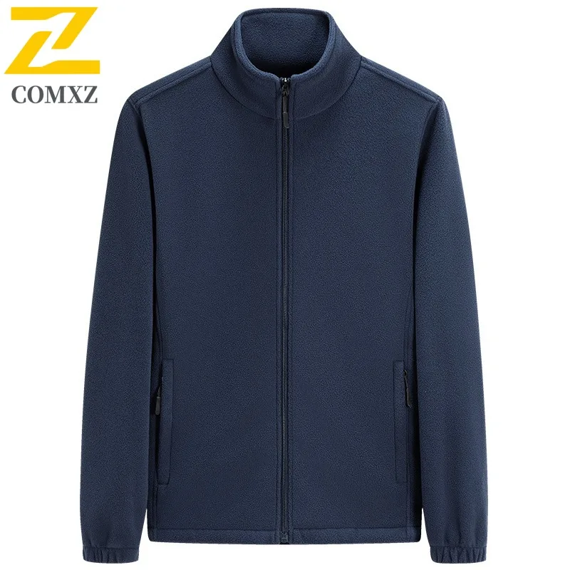 

COMXZ Мужская куртка 2025 для отдыха с воротником-стойкой для работы на открытом воздухе, утолщенная теплая парка, модная легкая зимняя новая верхняя одежда
