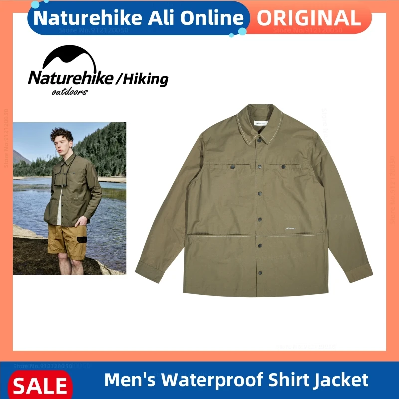 Naturehike Outdoor Casual Fishing Shirt UV Protection Hiking Jacket Waterproof Sunscreen Man's Shirt Spring Mountaineering Coat