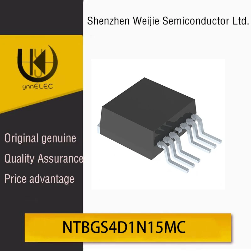 Original NTBGS4D1N15MC Small Signal N-Channel MOSFET 150V 190mA 4.0Ω Ultra-Miniature Package