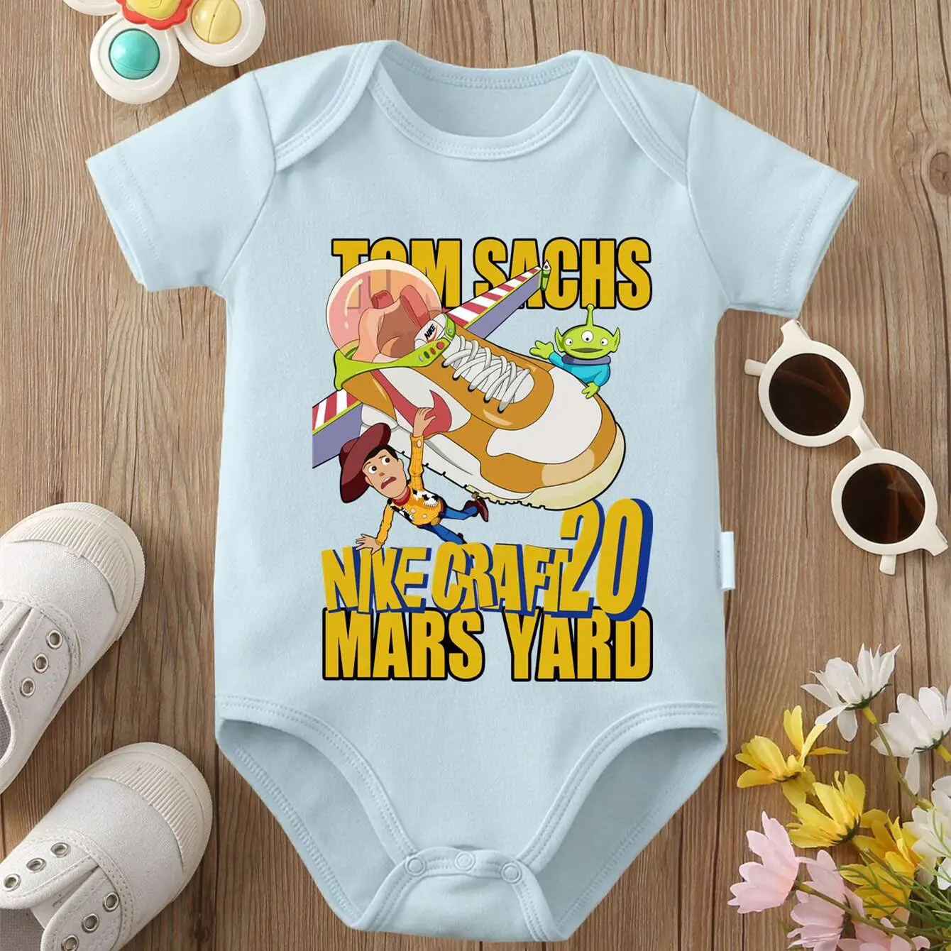 

MINISO Woody Cute Print 100% Cotton Soft Baby Clothe Onesie Bodysuit Baby Jumpsuit Personality for 0 To 12 Months Newborn