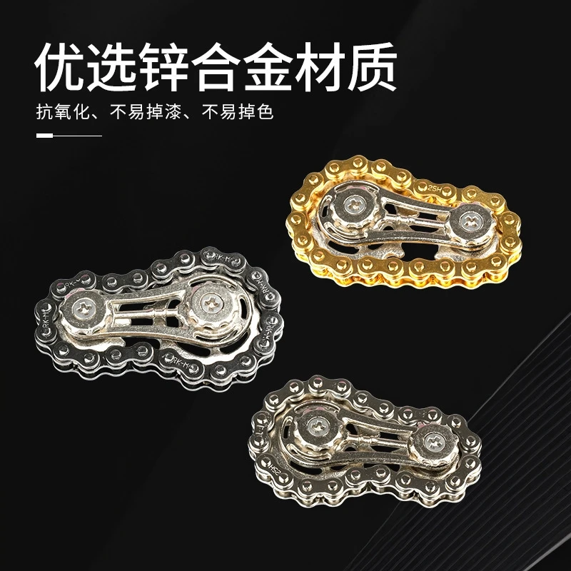 Metall Getriebe Kette Fidget Spinner Fahrrad Kette Stress Relief Spielzeug Erwachsene Kinder Anti Angst Sensorischen Gadget Lager Hand Spinner Spiele