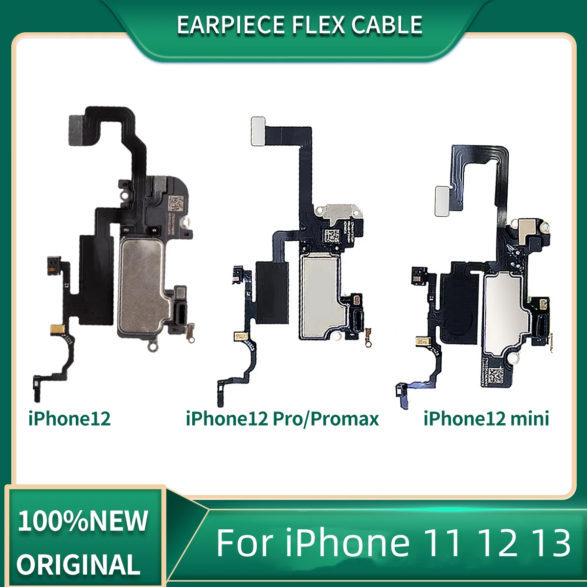 Original Ear Earpiece Speaker For IPhone 11 12 13 Pro Max Mini Sound Flex Cable Replacement Repair Parts For Iphone X XR XS