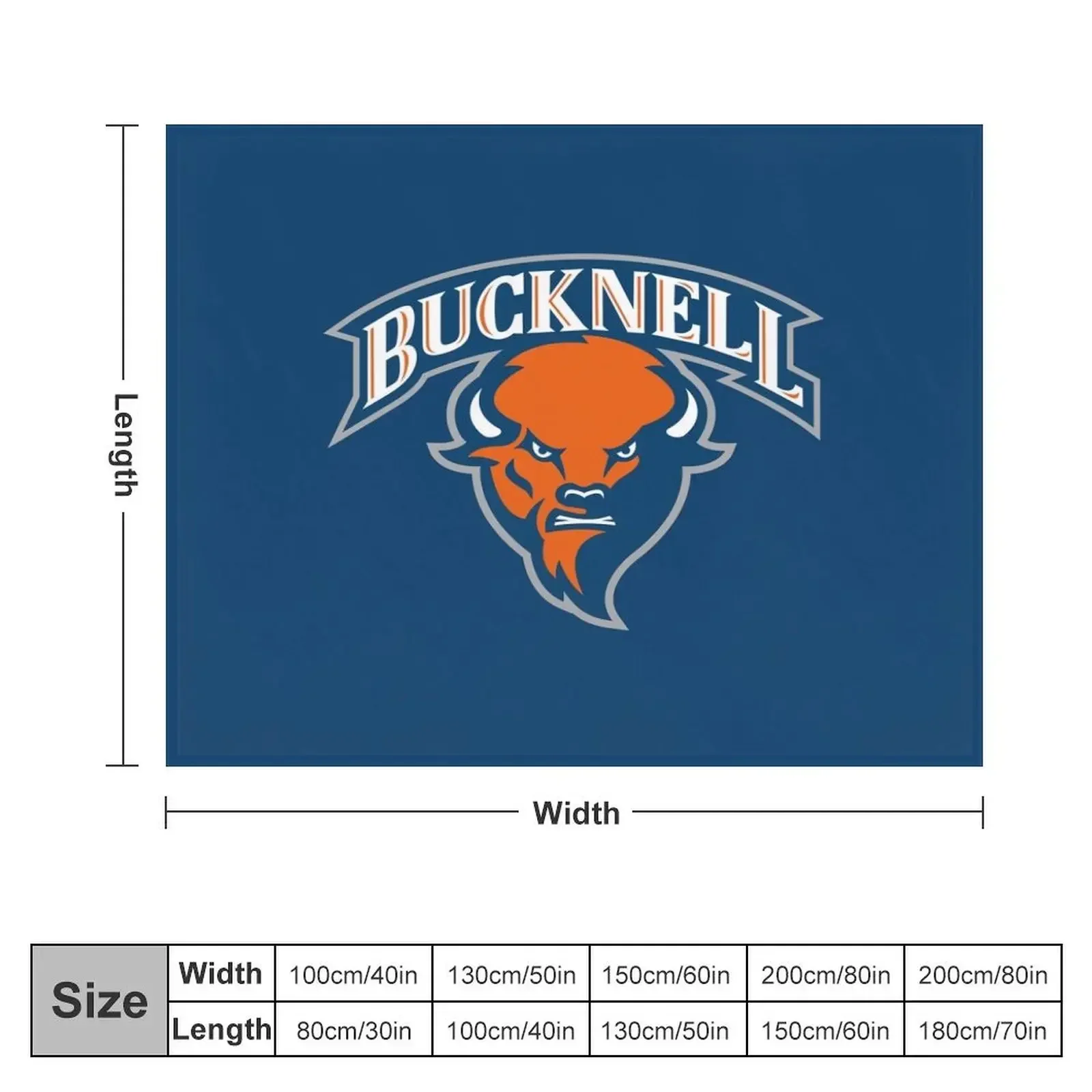 Bucknell Bison Throw Blanket Moving Beach Blankets