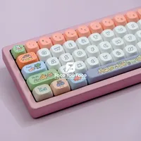 GMK Smiling Face Keycaps PBT Dye Sublimation Key Cap 129 Keys MOA Profile Keycap for Mx Switch DIY Gaming Mechanical Keyboard